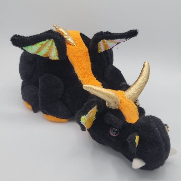 Webkinz Lava Dragon NWOT No Code Plush Only Ganz Retired Rare - Picture 1 of 2